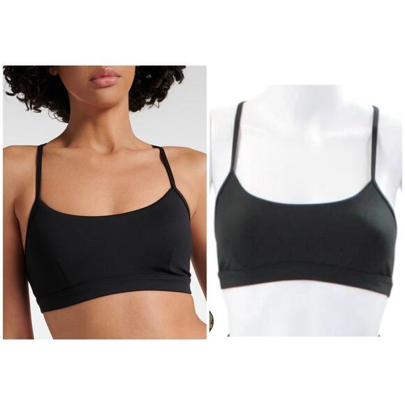 Alo Yoga Airlift Intrigue Strappy Sports Bra Black Size Small - Picture 1 of 12